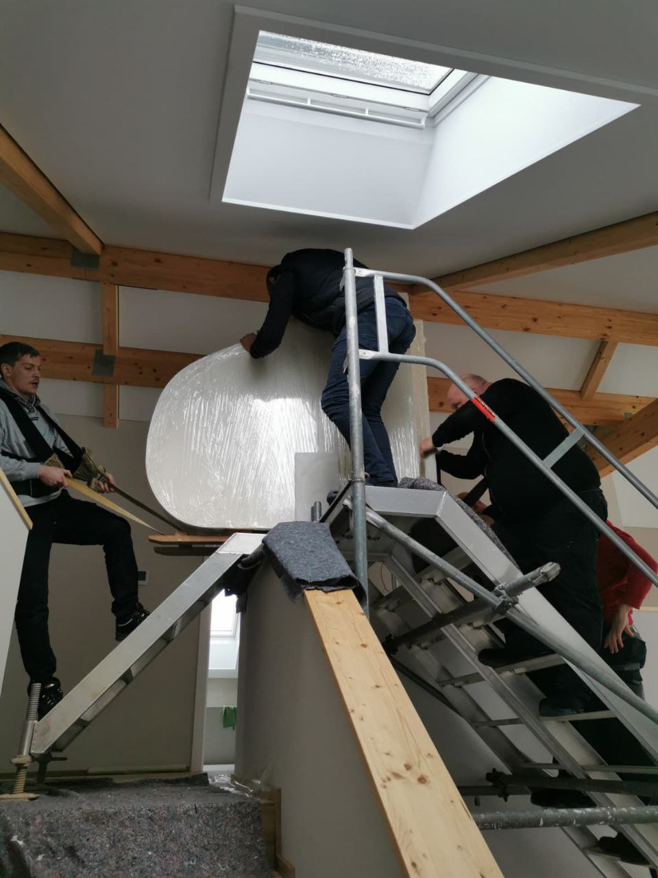 Spezialgerüst für Flügeltransport